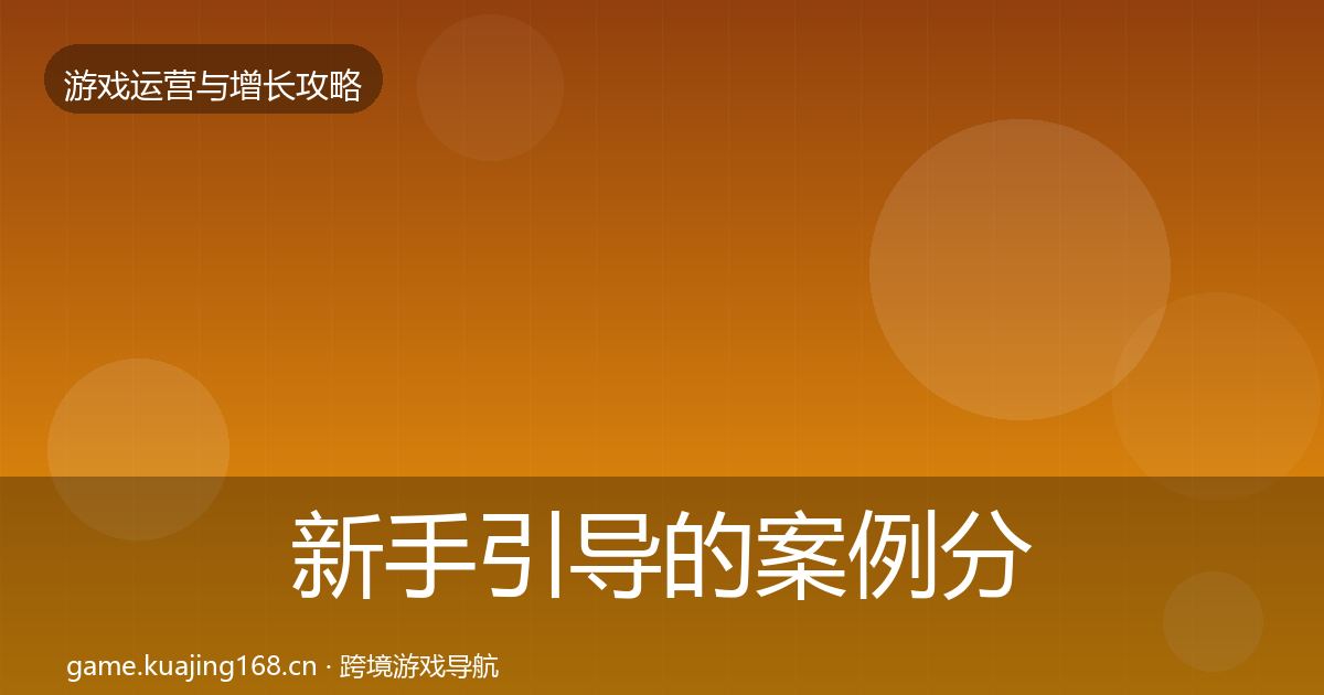 新手引导的案例分析（官方）