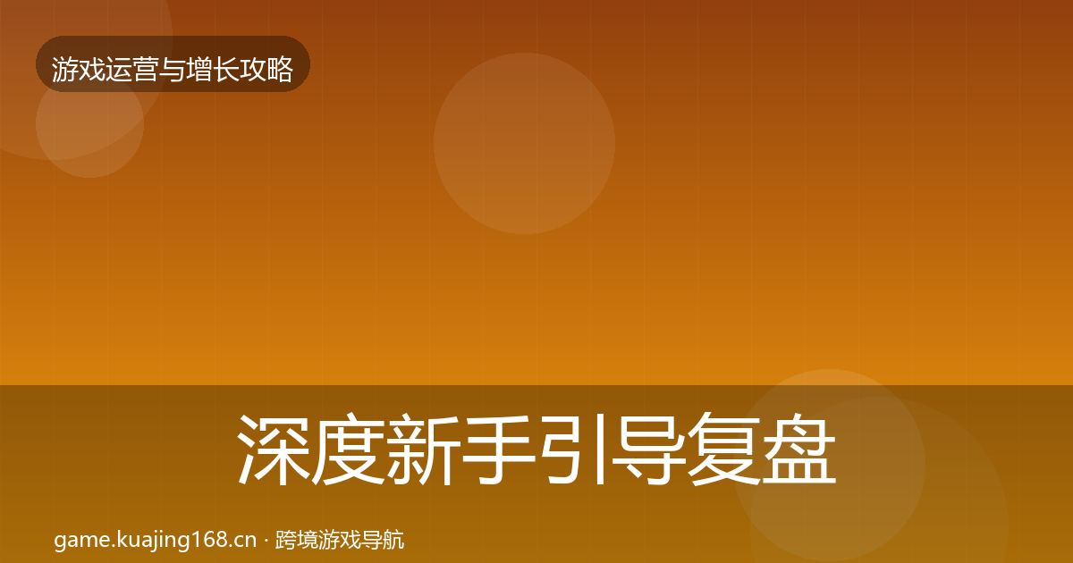 深度新手引导复盘总结