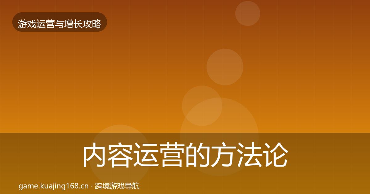 内容运营的方法论拆解(2027年)