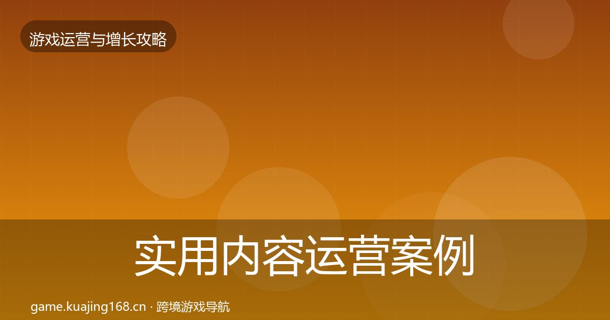 实用内容运营案例分析