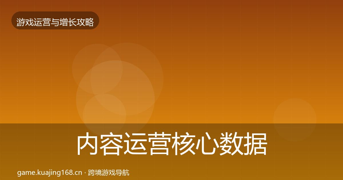 内容运营核心数据指标全指南：2026年