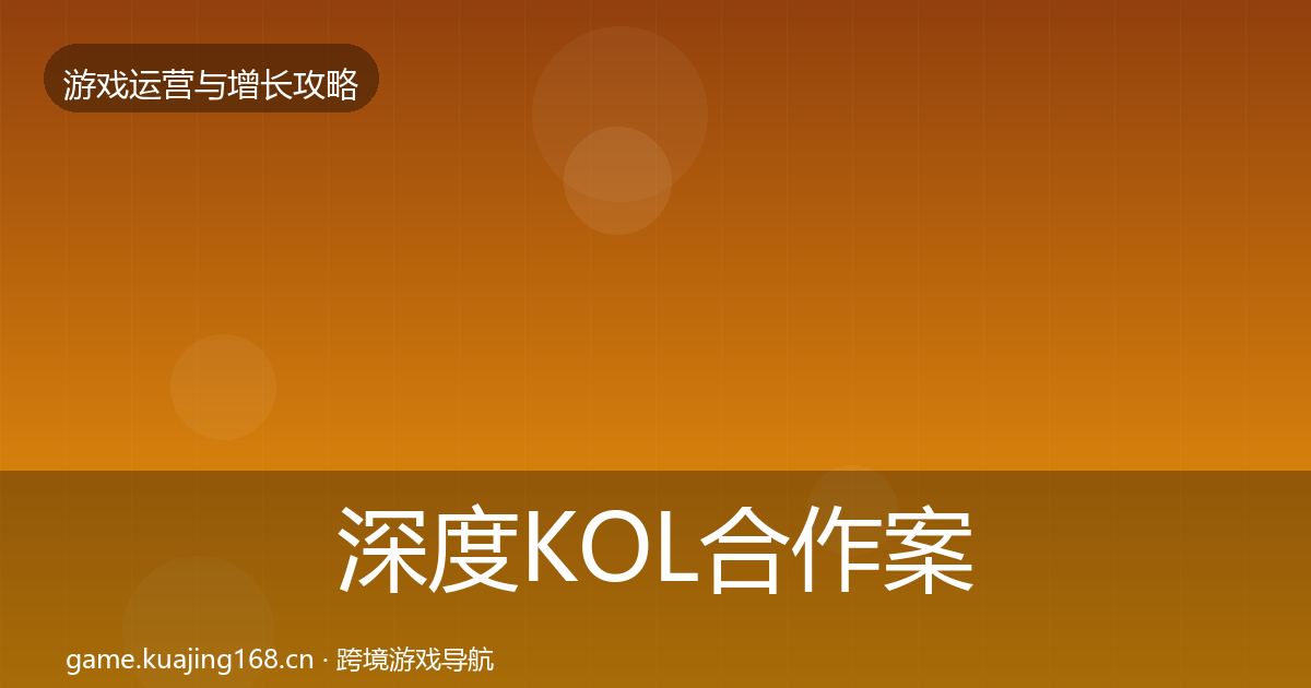 深度KOL合作案例分析