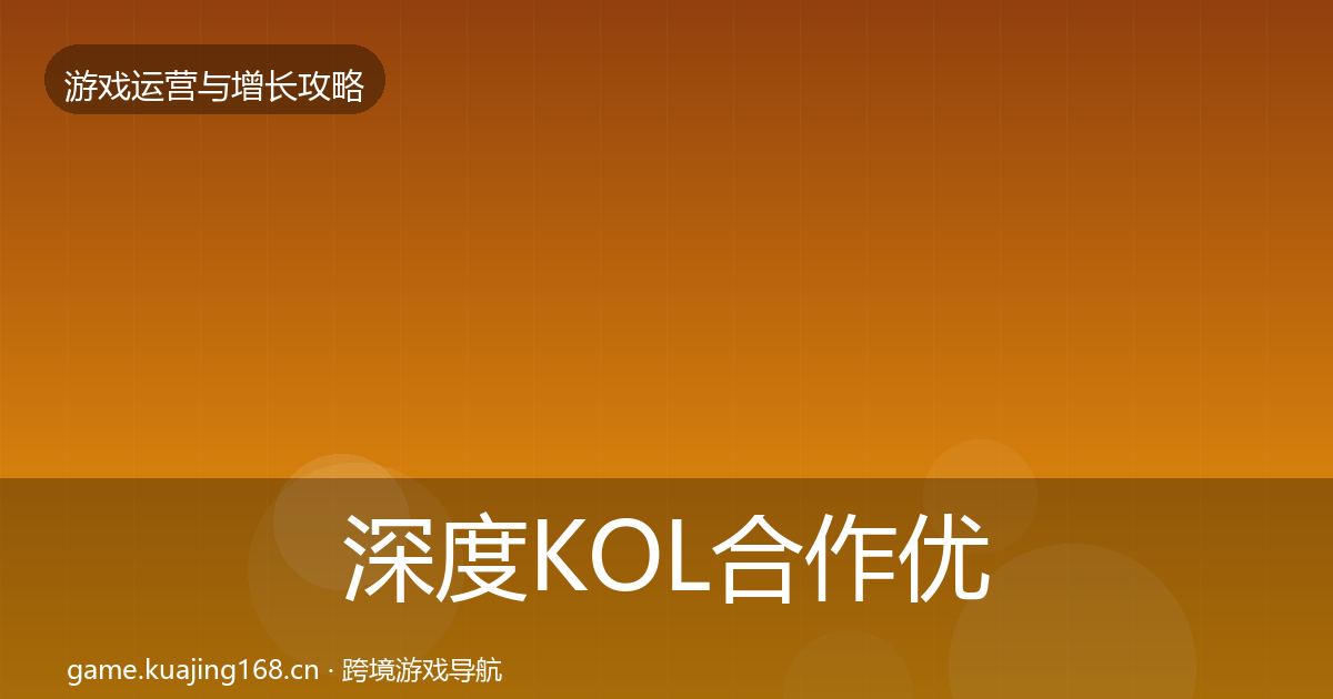深度KOL合作优化建议