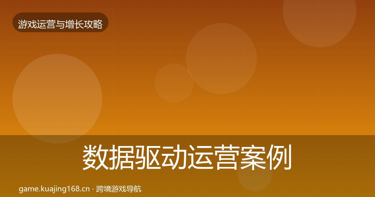 数据驱动运营案例分析实践指南·第13篇