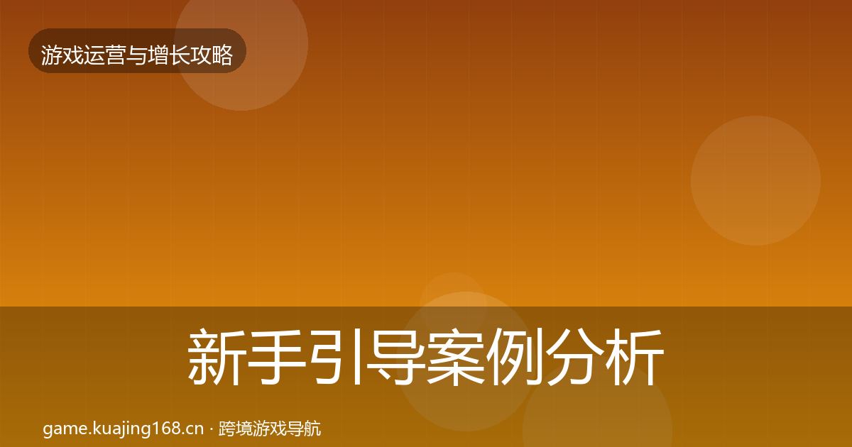 新手引导案例分析入门到进阶·第53篇