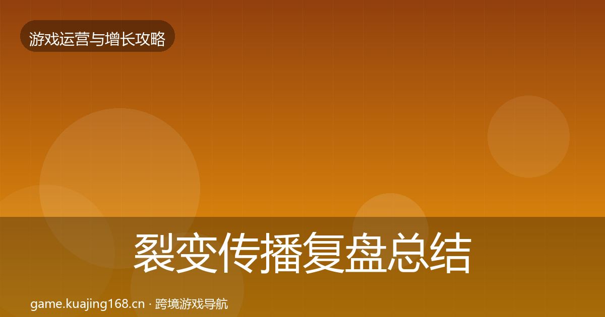 裂变传播复盘总结入门到进阶·第67篇