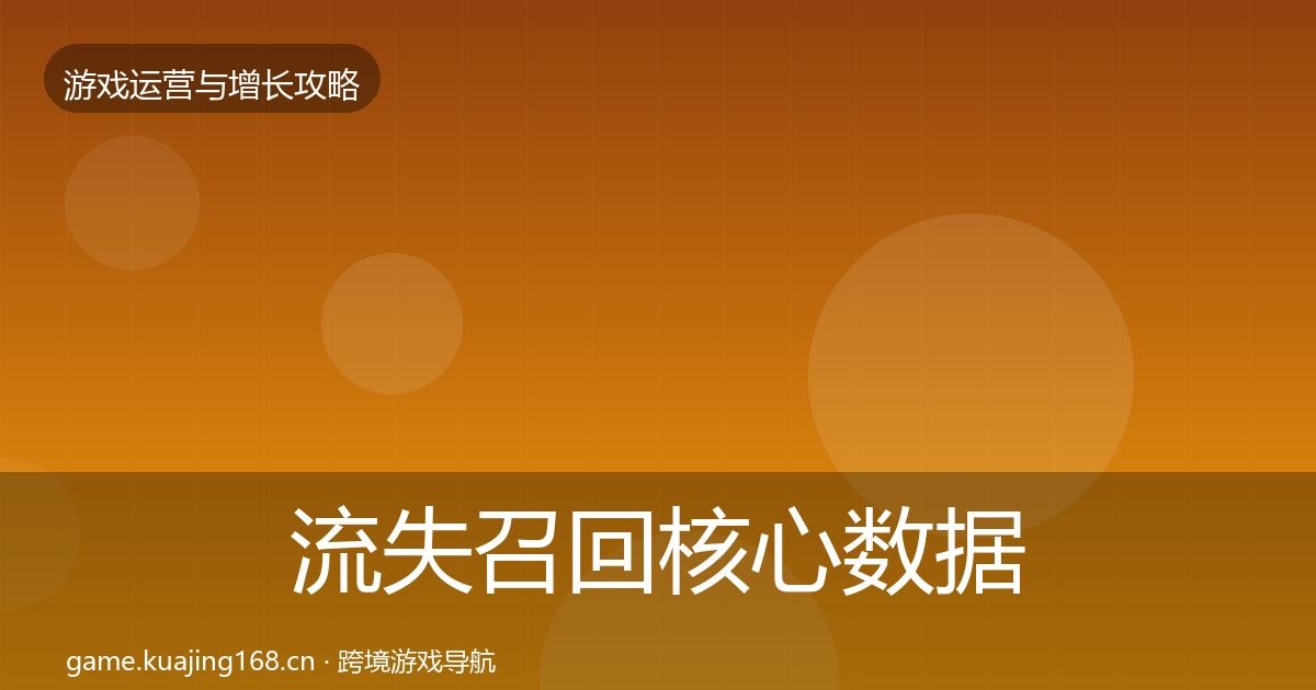 流失召回实战攻略要点梳理·第203篇