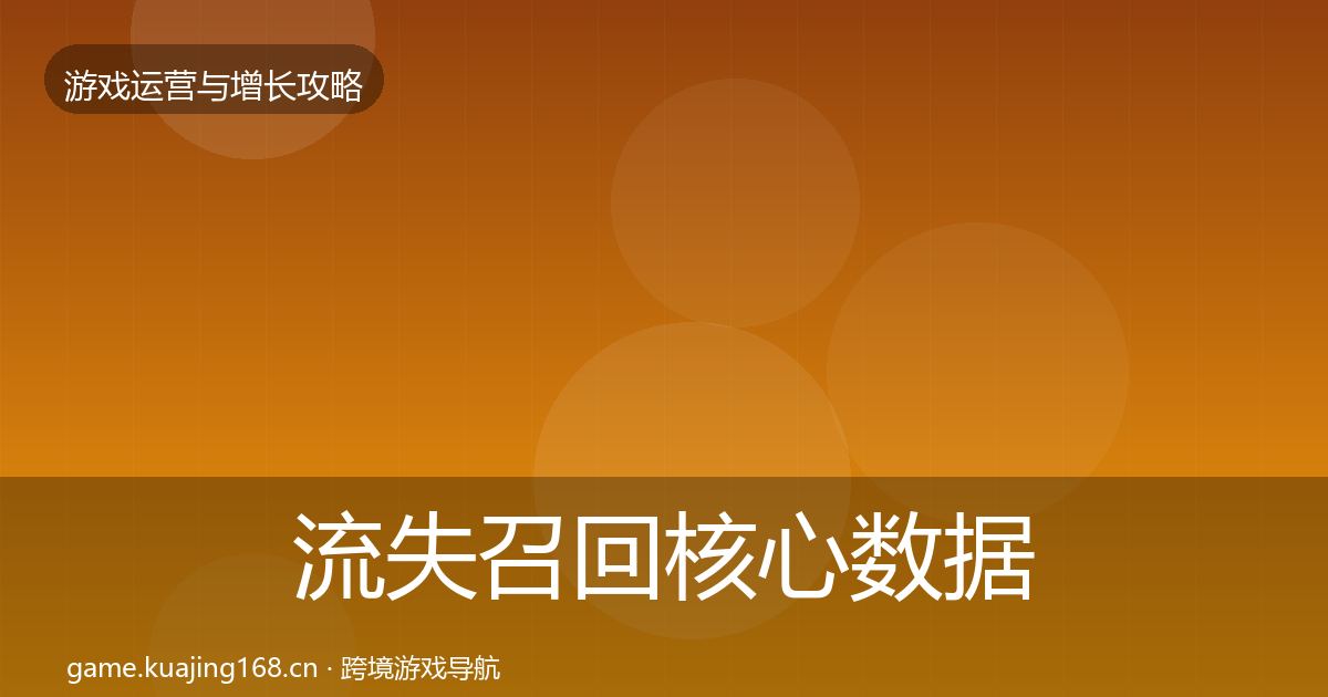 流失召回实战攻略要点梳理·第243篇