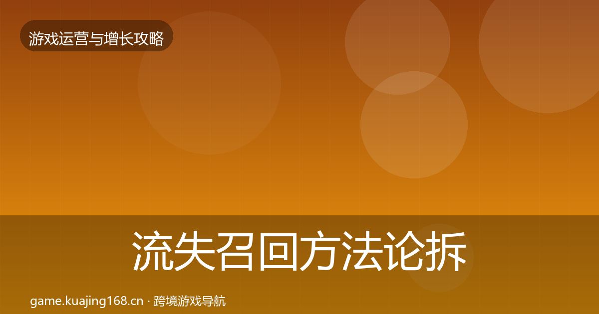 流失召回案例分析要点梳理·第253篇