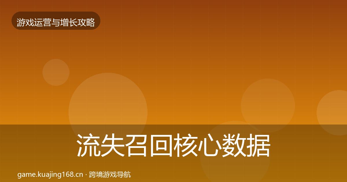 流失召回实战攻略要点梳理·第283篇