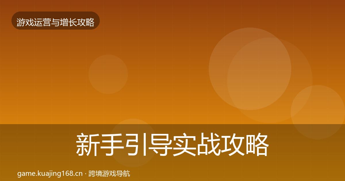 新手引导实战攻略入门到进阶·第323篇
