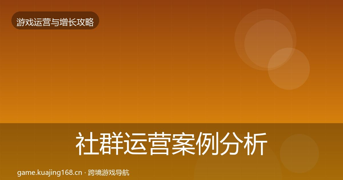 社群运营案例分析全攻略·第372篇