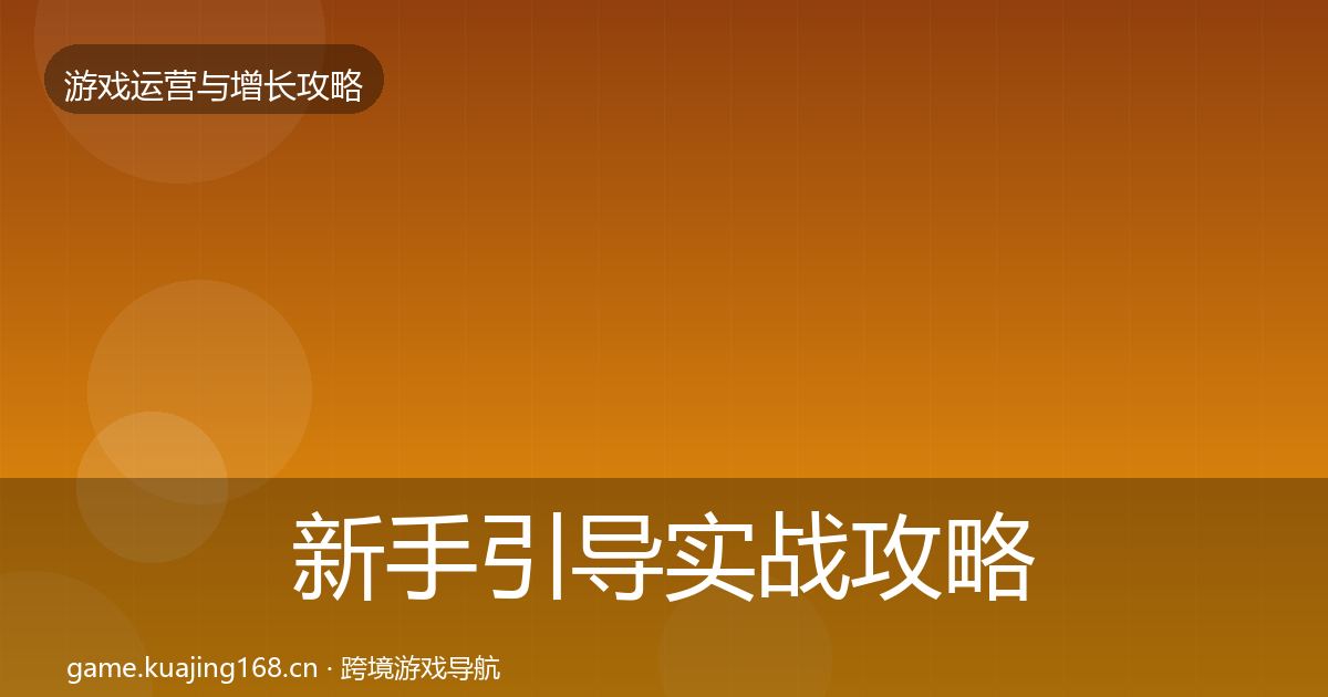 新手引导实战攻略入门到进阶·第403篇