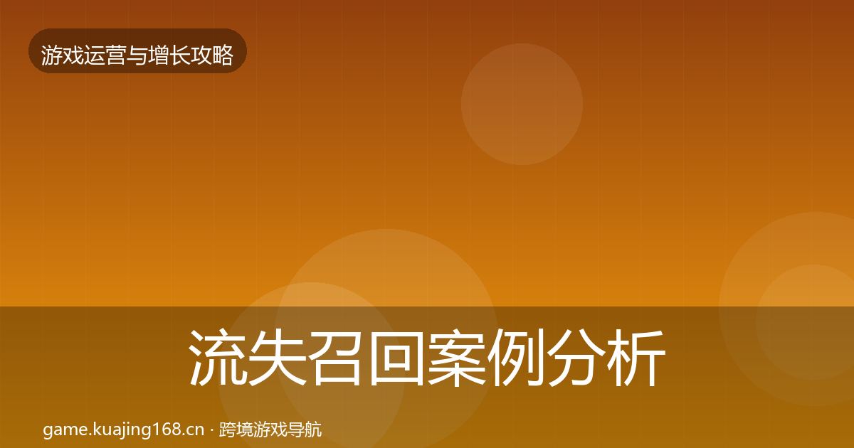 流失召回案例分析要点梳理·第573篇
