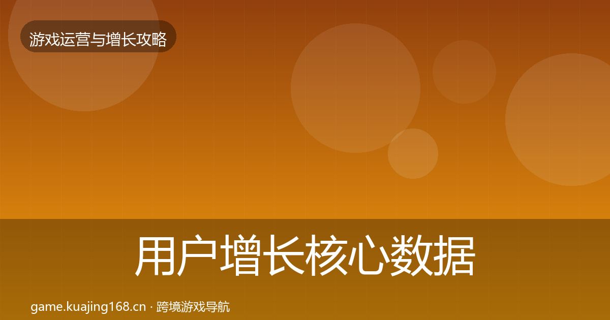 用户增长核心数据指标全攻略·第596篇