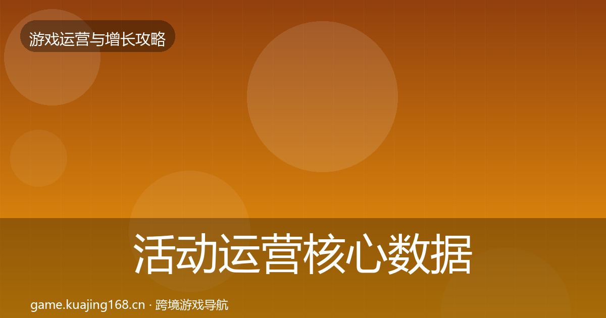 活动运营核心数据指标入门到进阶·第636篇