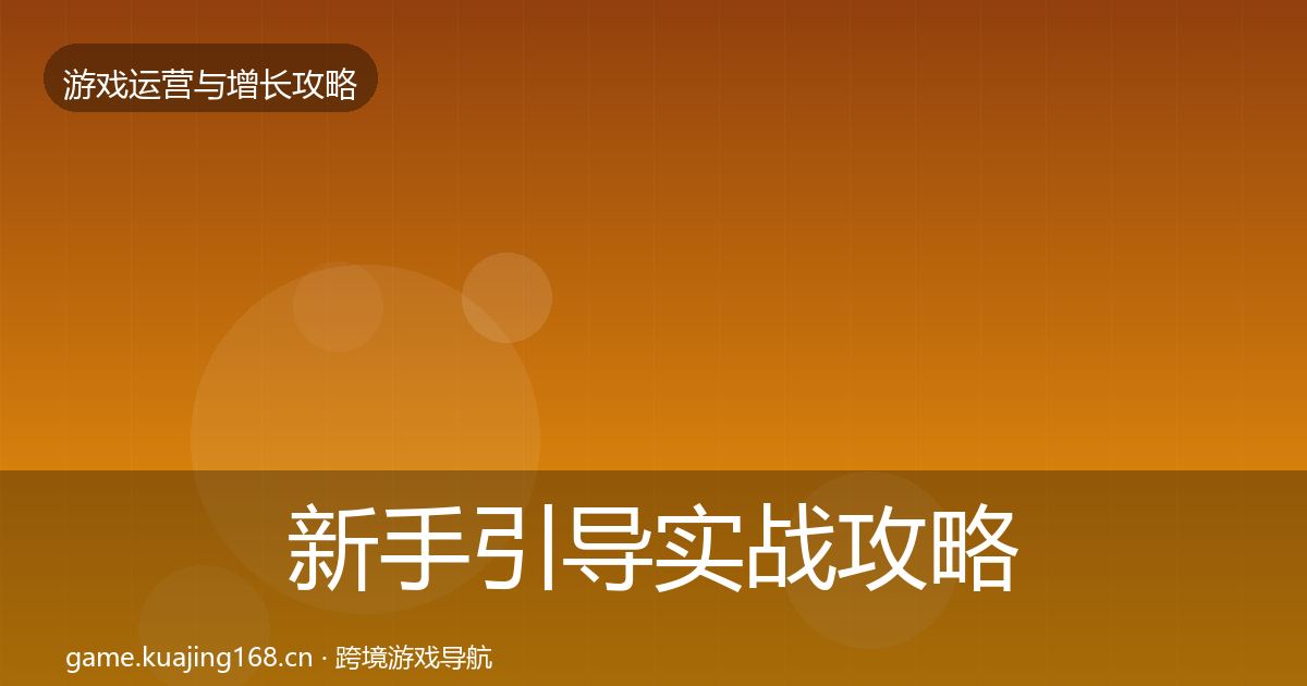 新手引导实战攻略入门到进阶·第643篇