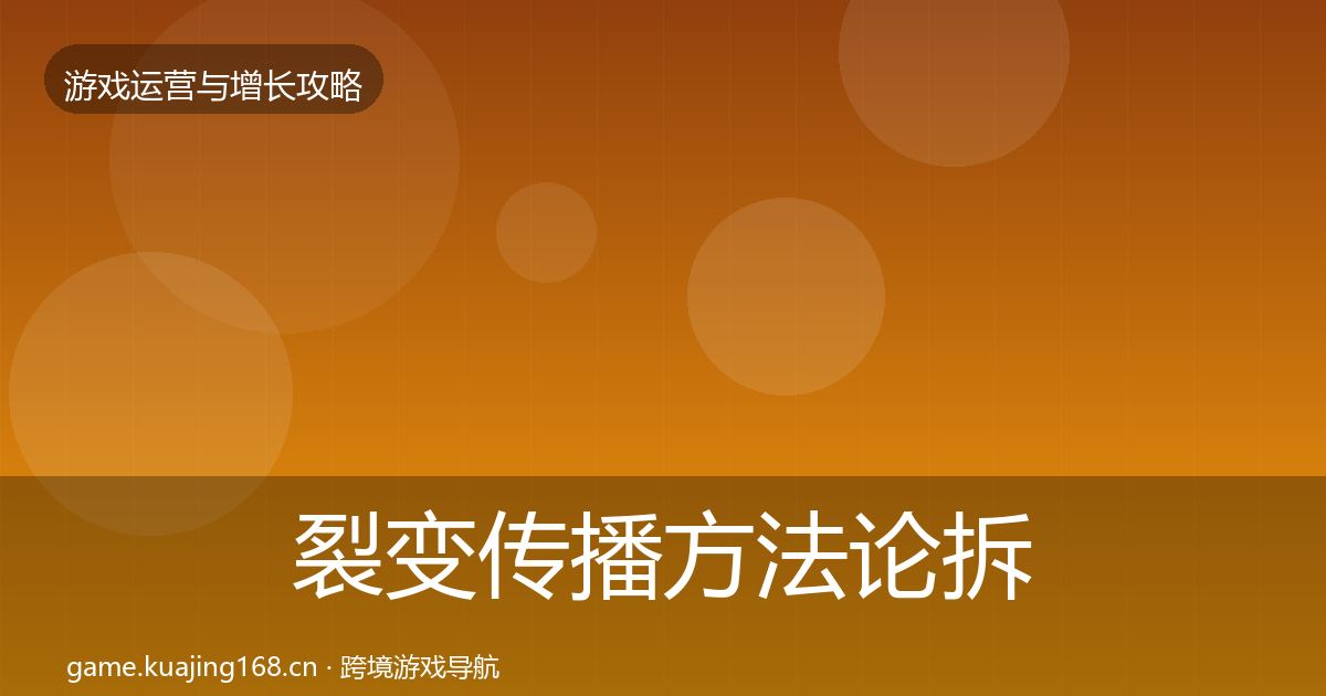 裂变传播方法论拆解入门到进阶·第647篇