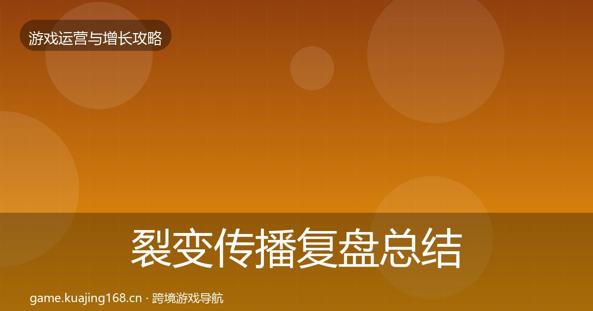 裂变传播复盘总结入门到进阶·第667篇