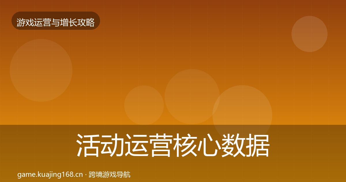活动运营核心数据指标入门到进阶·第676篇