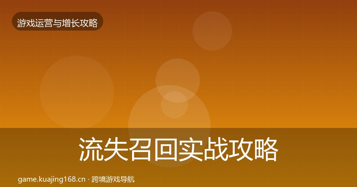 流失召回实战攻略要点梳理·第683篇