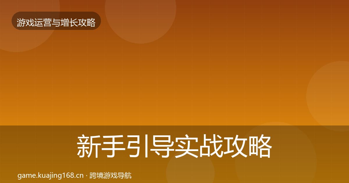 新手引导实战攻略入门到进阶·第683篇