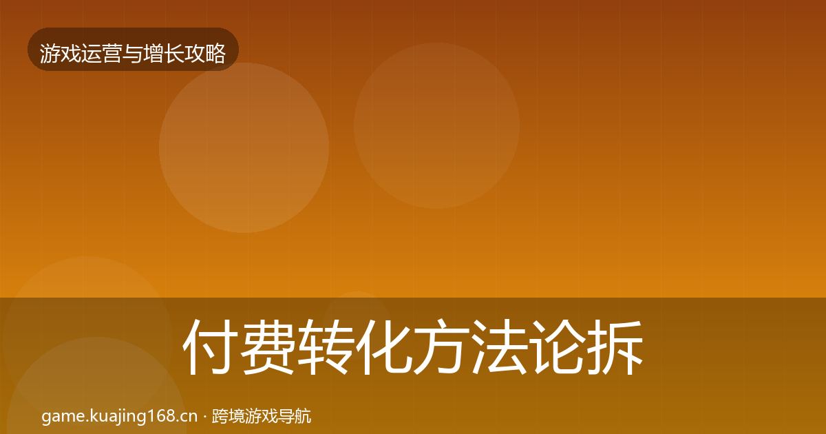 付费转化方法论拆解要点梳理·第686篇