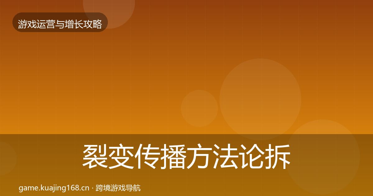 裂变传播方法论拆解入门到进阶·第687篇