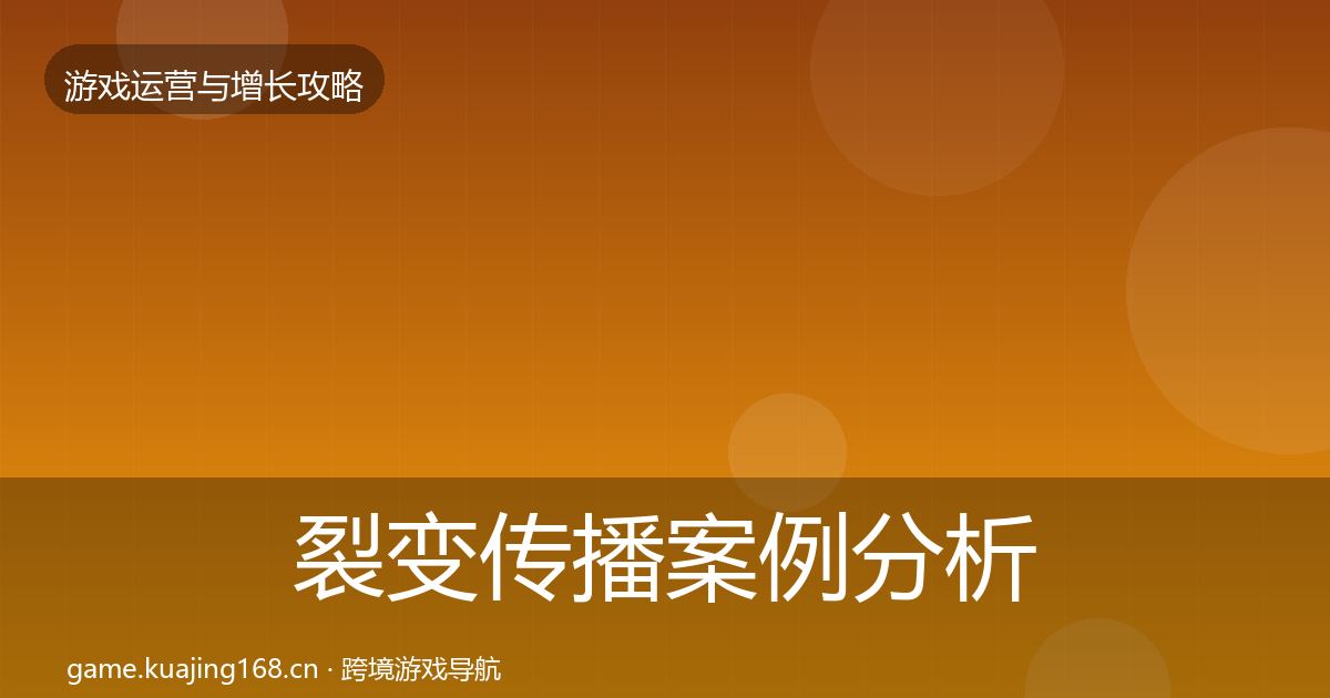 裂变传播案例分析入门到进阶·第692篇