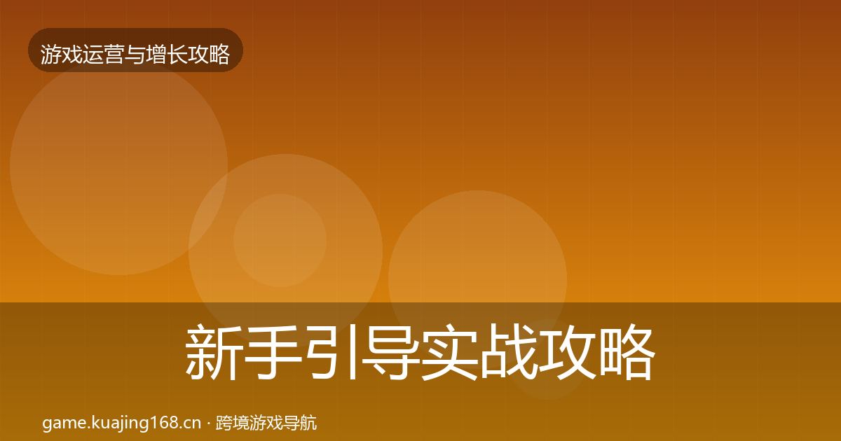 新手引导实战攻略入门到进阶·第723篇