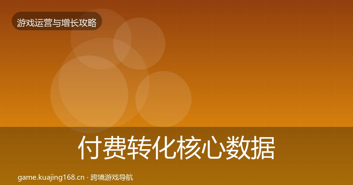 付费转化核心数据指标要点梳理·第756篇