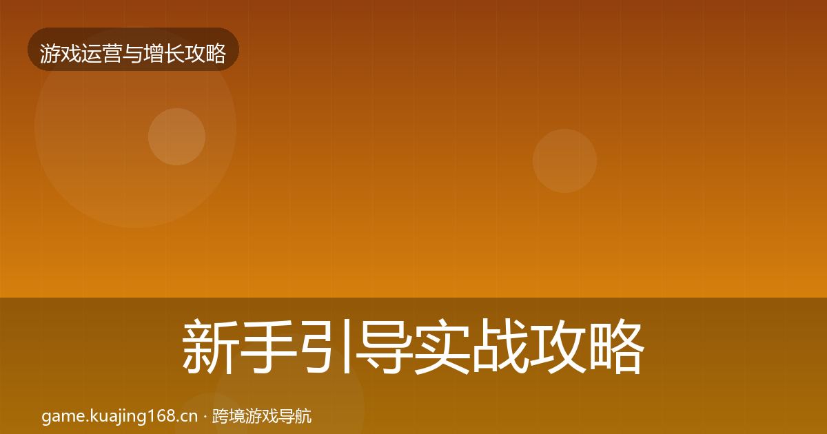 新手引导实战攻略入门到进阶·第763篇