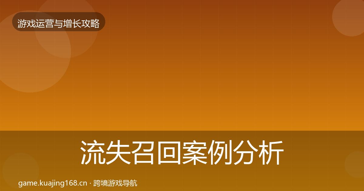 流失召回案例分析要点梳理·第773篇