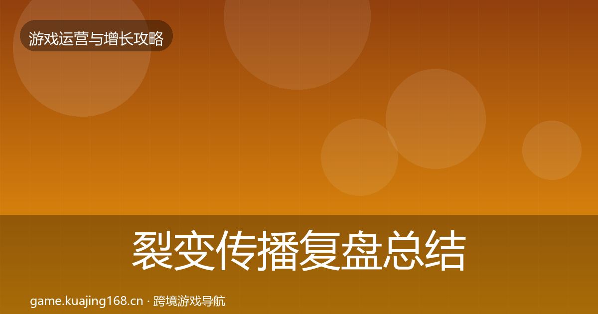 裂变传播复盘总结入门到进阶·第787篇