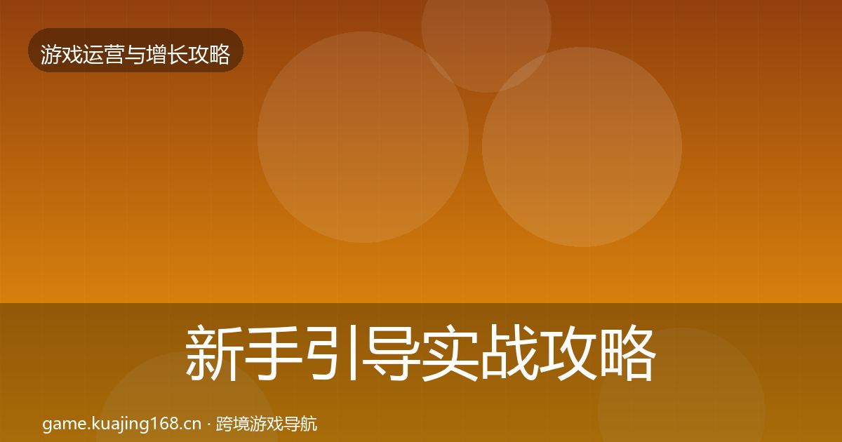 新手引导实战攻略入门到进阶·第803篇