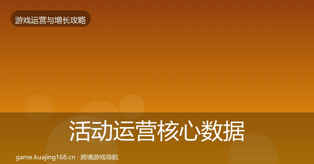 活动运营核心数据指标入门到进阶·第836篇