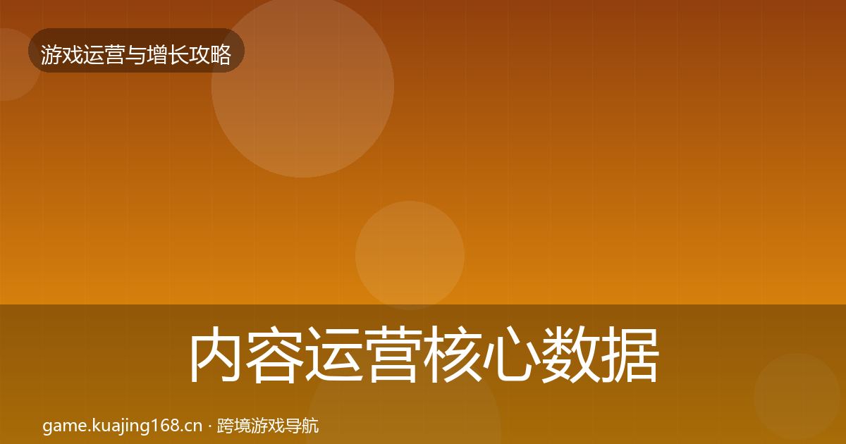 内容运营核心数据指标实践指南·第839篇