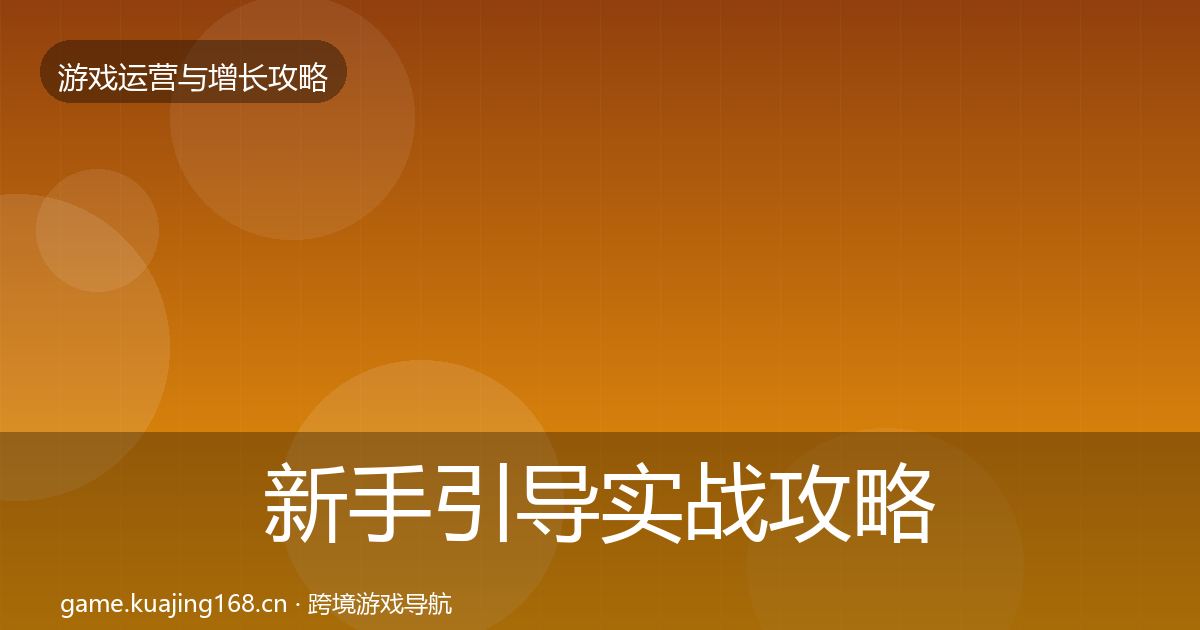 新手引导实战攻略入门到进阶·第843篇