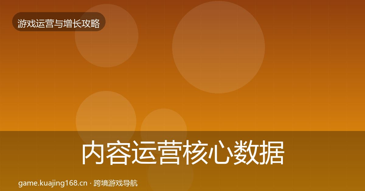 内容运营核心数据指标实践指南·第879篇