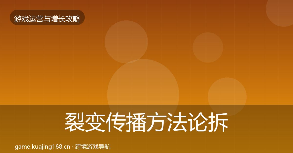 裂变传播方法论拆解入门到进阶·第927篇