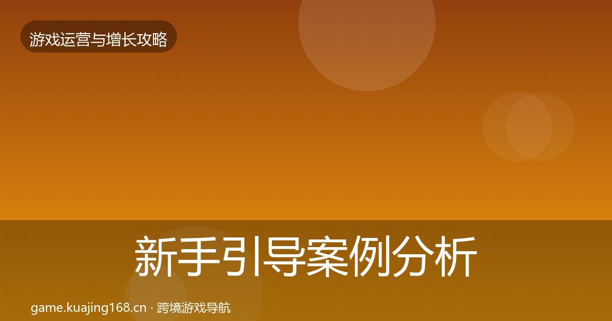 新手引导案例分析入门到进阶·第933篇