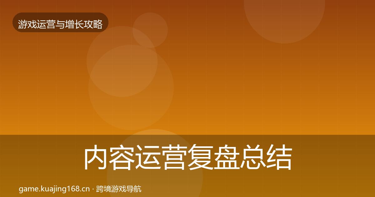 内容运营复盘总结实践指南·第949篇