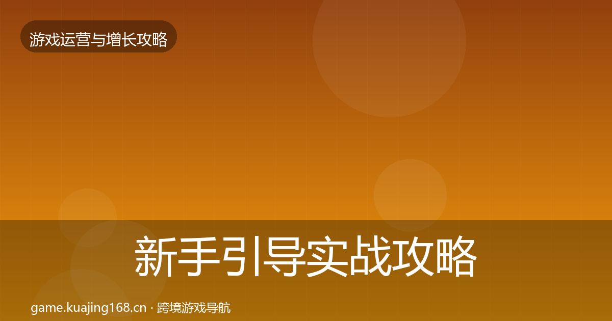 新手引导实战攻略入门到进阶·第963篇
