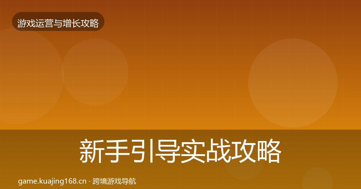 新手引导实战攻略入门到进阶·第1003篇
