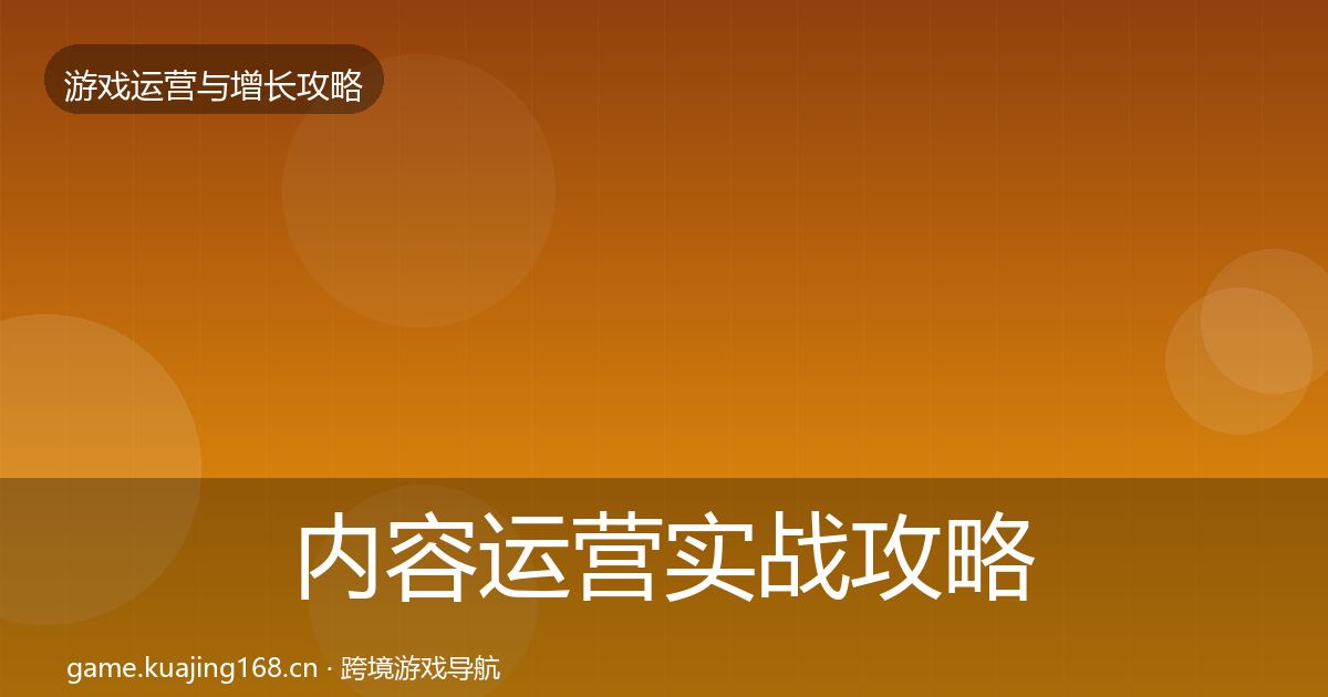 内容运营实战攻略实践指南·第1004篇