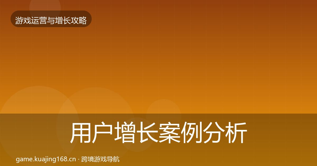 用户增长案例分析全攻略·第1011篇