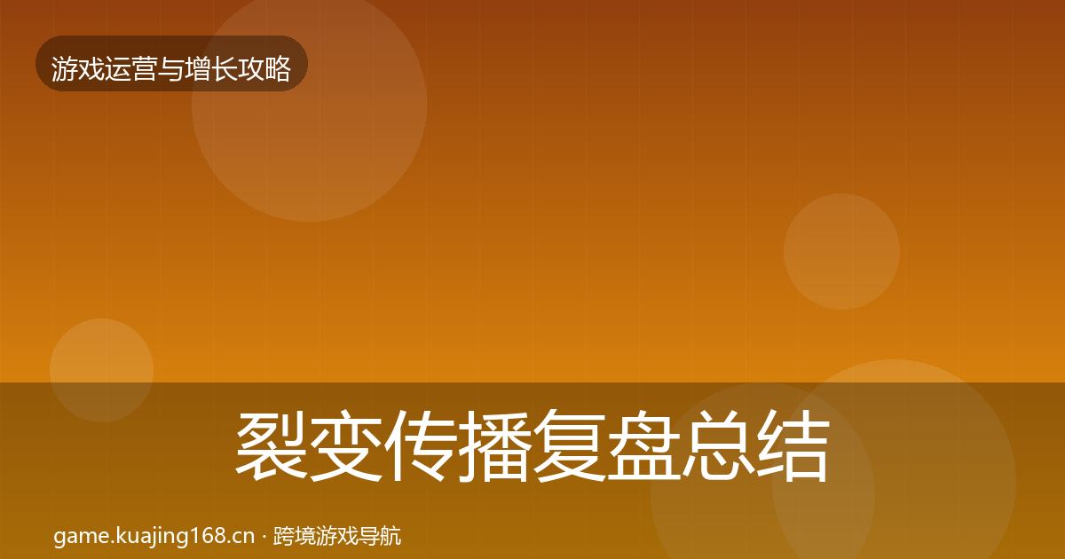 裂变传播复盘总结入门到进阶·第1027篇