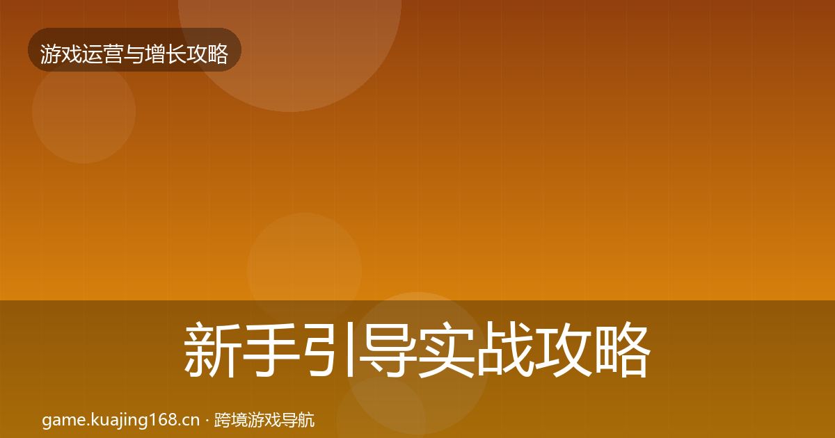 新手引导实战攻略入门到进阶·第1043篇