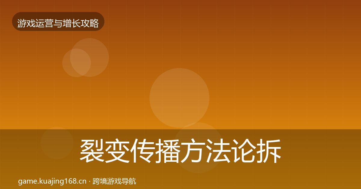 裂变传播方法论拆解入门到进阶·第1047篇