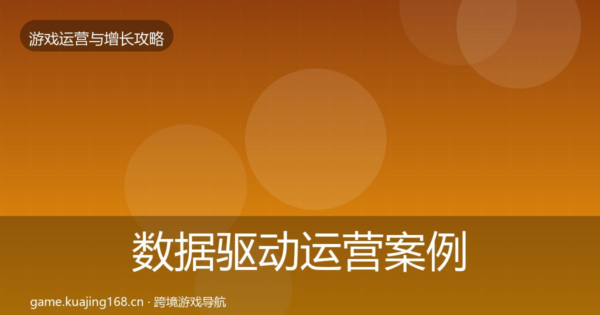 数据驱动运营案例分析实践指南·第1053篇
